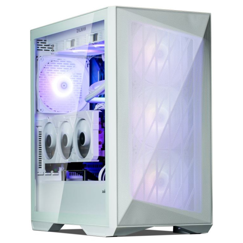 Zalman Z9 Iceberg MS ATX ARGB fan.x4, White