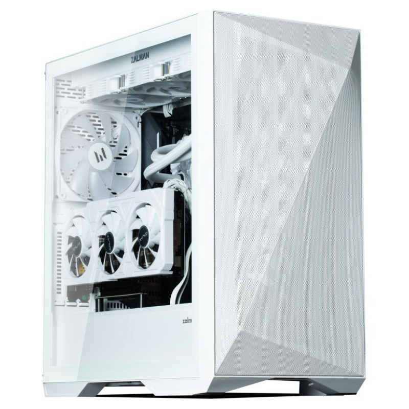 Zalman Z9 Iceberg MS ATX ARGB fan.x4, White