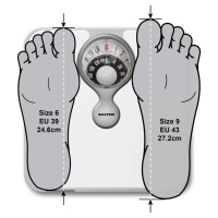 Salter 484 WHDRFEU16 Magnifying Lens Mechanical Bathroom Scale