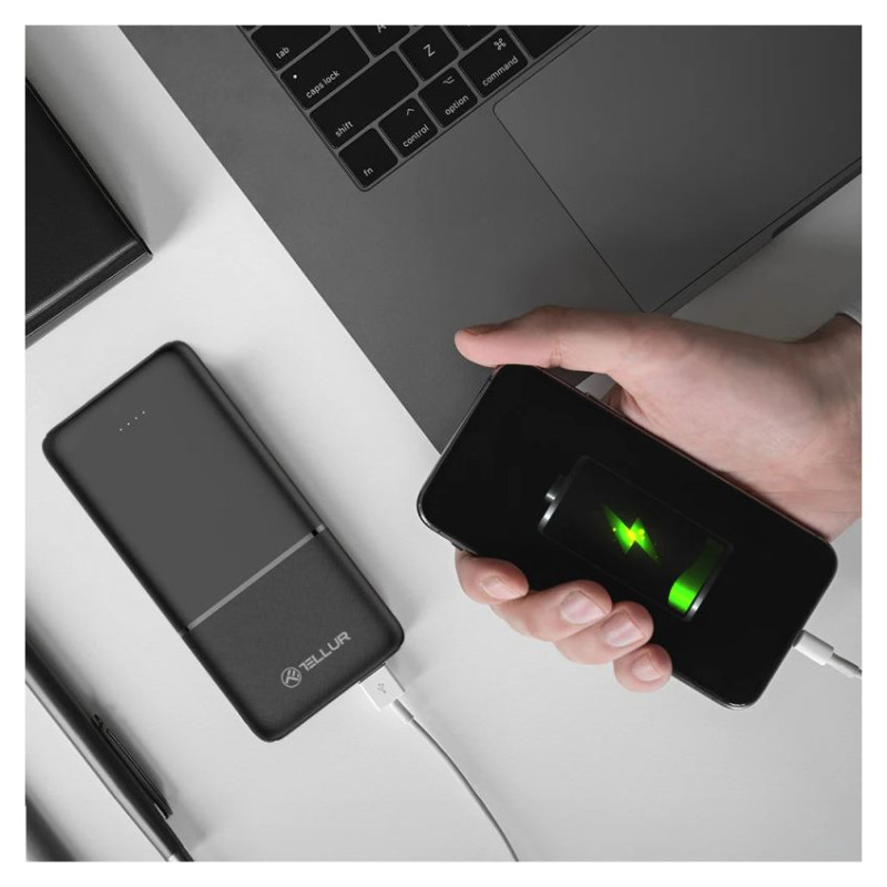 Tellur 10000mAh power bank black