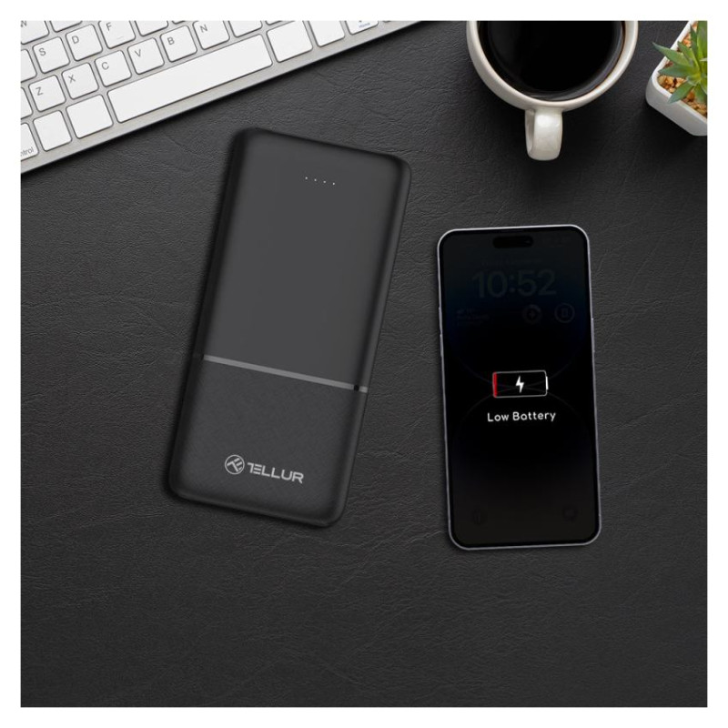 Tellur 10000mAh power bank black