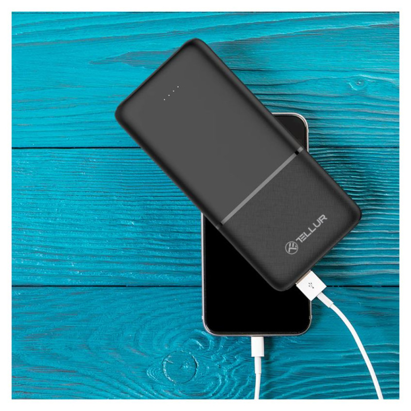 Tellur 10000mAh power bank black