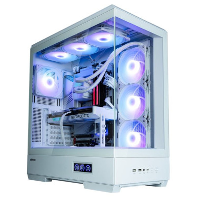 Zalman P50 DS  White, ARGB Fan x4