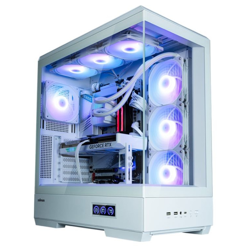 Zalman P50 DS  White, ARGB Fan x4