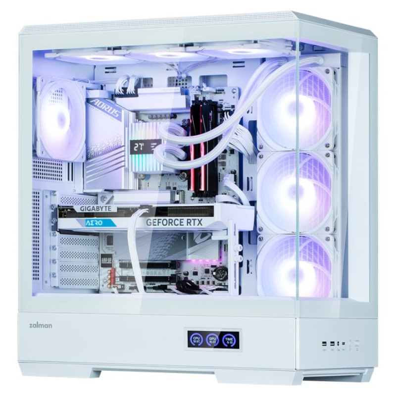 Zalman P50 DS  White, ARGB Fan x4