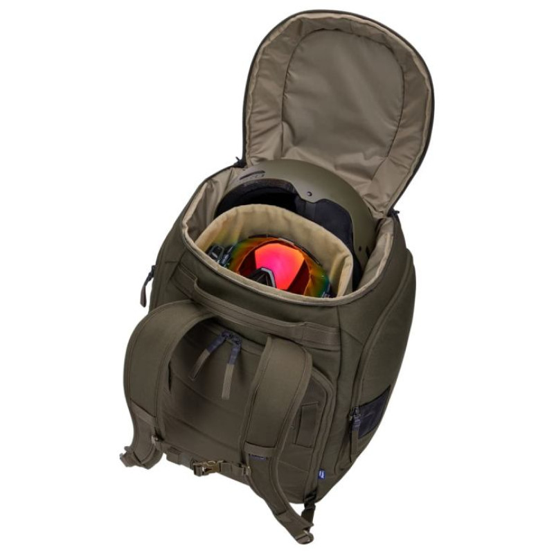 Thule 5157 Roundtrip Rolling Ski and Snowboard Boot Backpack 60L Deep Khaki
