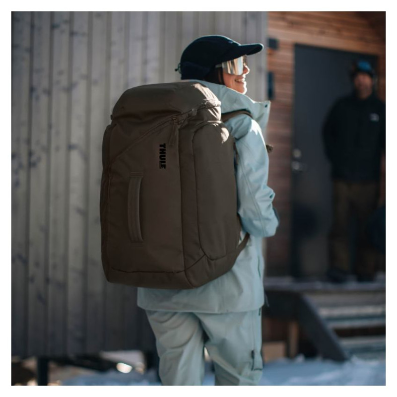 Thule 5157 Roundtrip Rolling Ski and Snowboard Boot Backpack 60L Deep Khaki