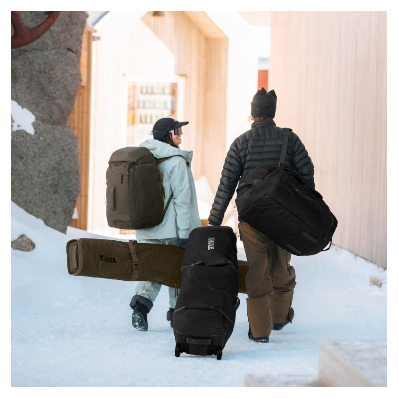 Thule 5157 Roundtrip Rolling Ski and Snowboard Boot Backpack 60L Deep Khaki
