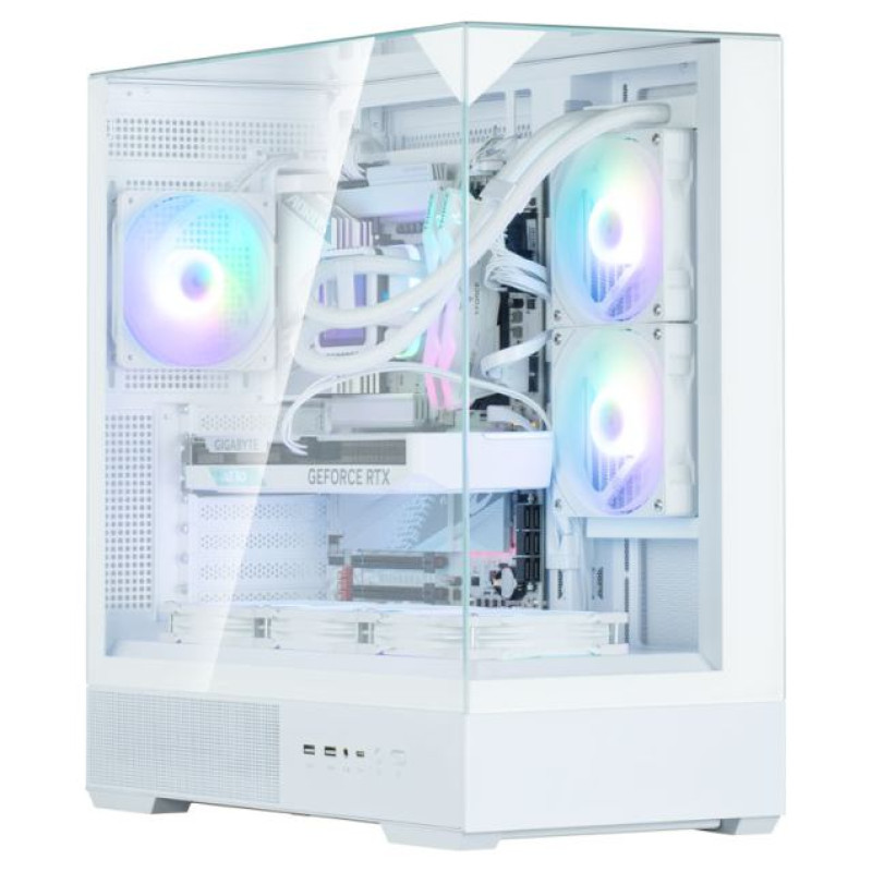 Zalman P40 Prism White, ARGB Fan x1