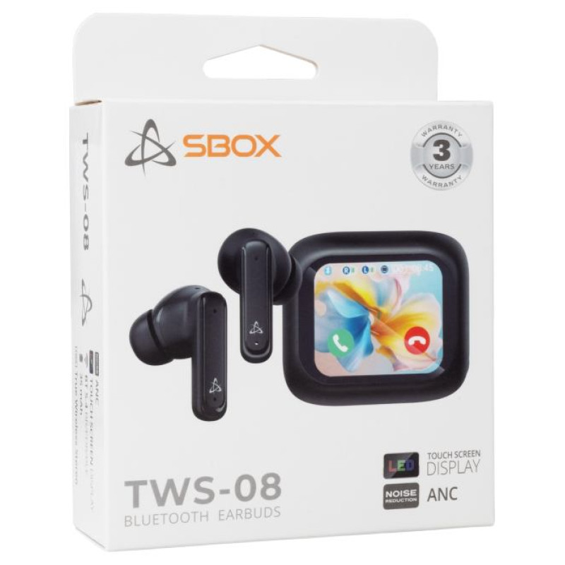 Sbox EB-TWS08-B Touch Screen Display Black