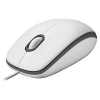 Logitech MOUSE USB OPTICAL M100/WHITE 910-006764 LOGITECH