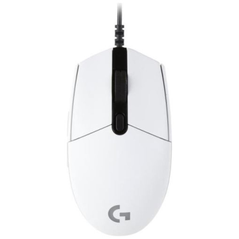 Logitech G203 LIGHTSYNC Corded Gaming Mouse - WHITE - USB