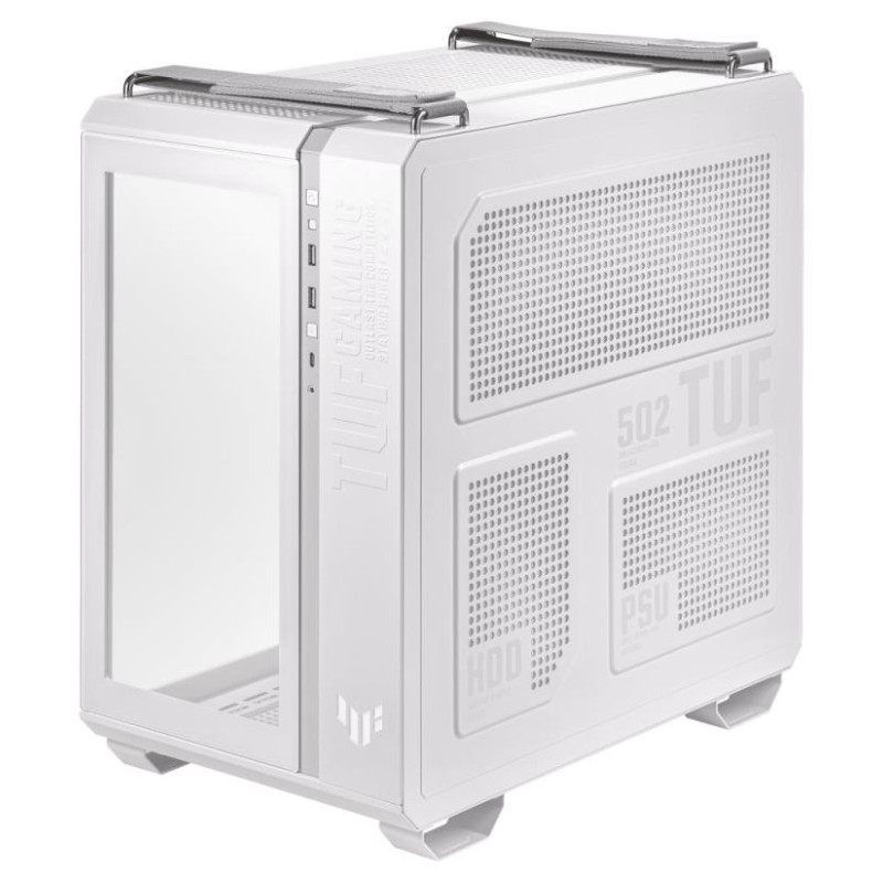 Asus Case|ASUS|TUF Gaming GT502|MidiTower|Case product features Transparent panel|Not included|ATX|MicroATX|MiniITX|Colour White|GAMGT502PLUS/TGARGBWH