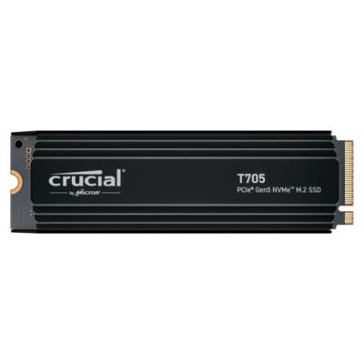 Crucial SSD|CRUCIAL|T705|2TB|M.2|PCIe Gen5|NVMe|Write speed 12700 MBytes/sec|Read speed 14500 MBytes/sec|TBW 1200 TB|CT2000T705SSD5