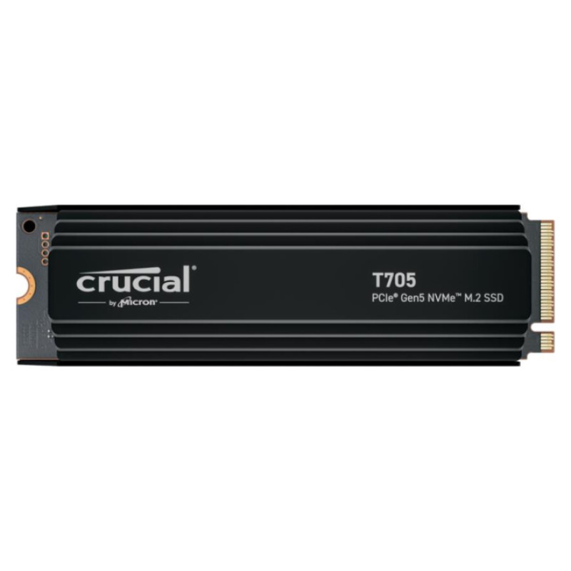 Crucial SSD|CRUCIAL|T705|2TB|M.2|PCIe Gen5|NVMe|Write speed 12700 MBytes/sec|Read speed 14500 MBytes/sec|TBW 1200 TB|CT2000T705SSD5