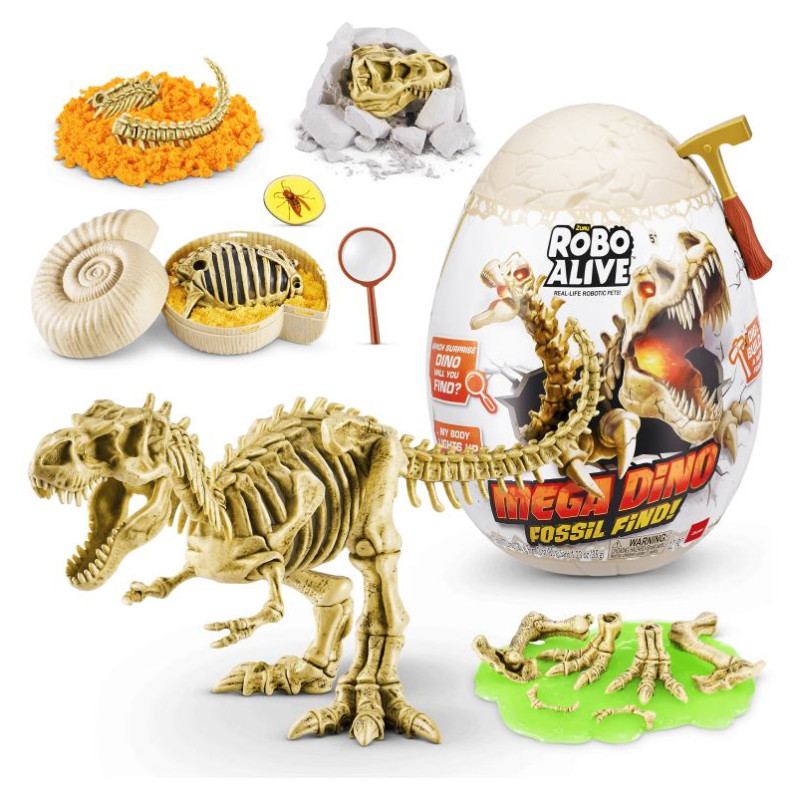Roboalive Interaktīvā rotaļlieta Mega dinozauru fosiliju pārsteigums