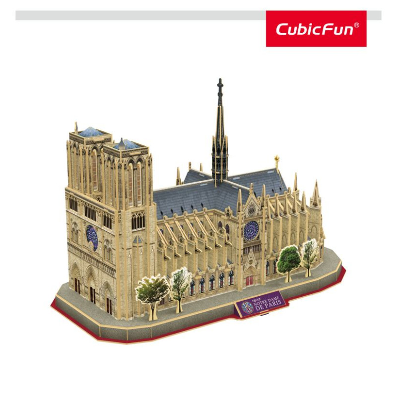 Cubic Fun CUBICFUN 3D Puzle National Geographic - Parīzes Dievmātes katedrāle