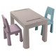 Tega Baby Galdiņš+2 krēsliņi TEGGI MULTIFUN stone/heather/turquoise TI-011-179