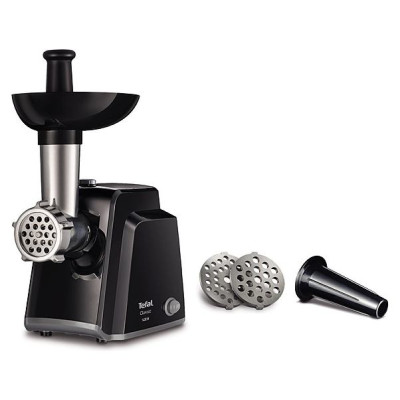Tefal gaļas ma&scaron;īna,1400W, līdz 1,7kg/min ,melna-sudraba - NE1058
