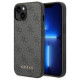 Guess GUHCP14SG4GFGR iPhone 14 6,1" szary/grey hard case 4G Metal Gold Logo