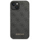 Guess GUHCP14SG4GFGR iPhone 14 6,1" szary/grey hard case 4G Metal Gold Logo