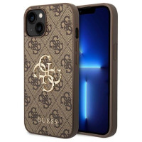 Guess GUHCP14S4GMGBR iPhone 14 6,1" brązowy/brown hardcase 4G Big Metal Logo