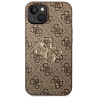 Guess GUHCP14S4GMGBR iPhone 14 6,1" brązowy/brown hardcase 4G Big Metal Logo