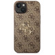 Guess GUHCP14S4GMGBR iPhone 14 6,1" brązowy/brown hardcase 4G Big Metal Logo