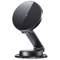 Joyroom JR-ZS408 magnetic holder with 15W inductive charger for car cockpit - black