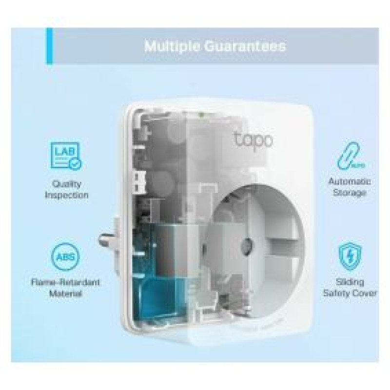Tp-Link Viedā Wi-Fi rozete TP-Link Tapo P100 Mini 1pack
