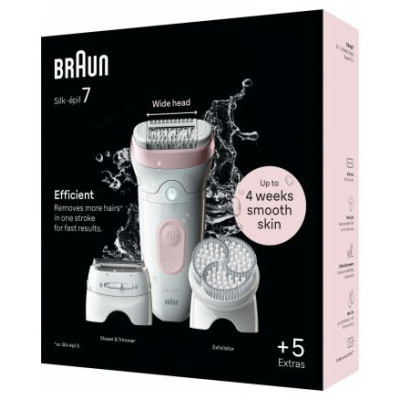 Braun Silk 7 epilators ar piederumiem - SE7-060