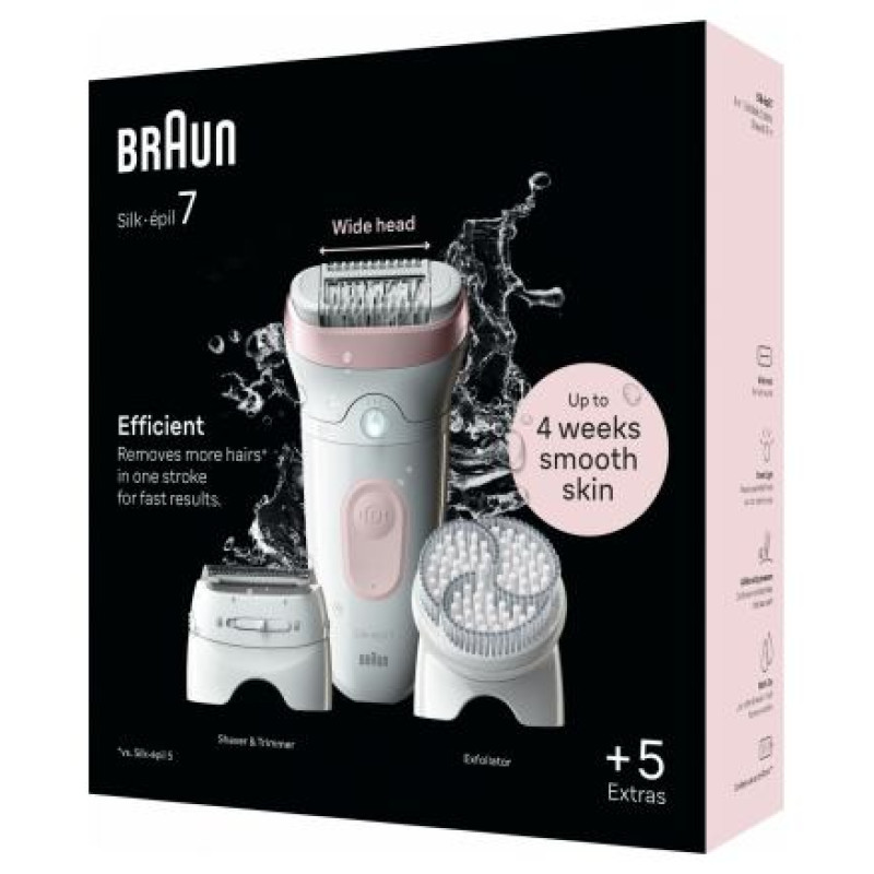 Braun Silk 7 epilators ar piederumiem - SE7-060