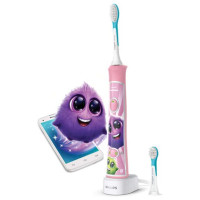 Sonicare zobu birste bērniem ar bluetooth un 8 maināmiem  dizainiem, rozā - HX6352/42