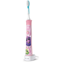 Sonicare zobu birste bērniem ar bluetooth un 8 maināmiem  dizainiem, rozā - HX6352/42
