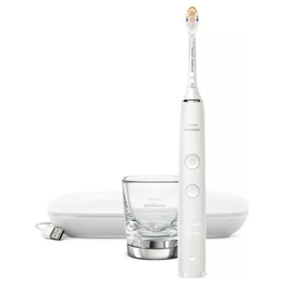 Sonicare zobu birste DiamondClean 9000 ar īpa&scaron;u lietotni, balta - HX9911/19