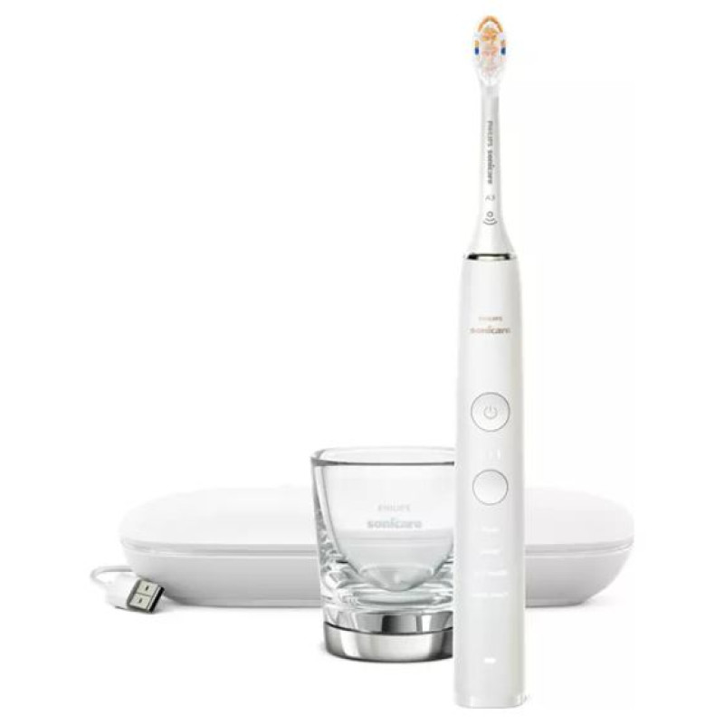 Sonicare zobu birste DiamondClean 9000 ar īpa&scaron;u lietotni, balta - HX9911/19