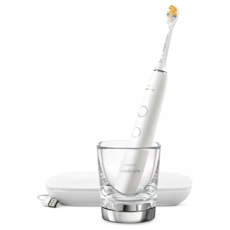 Sonicare zobu birste DiamondClean 9000 ar īpa&scaron;u lietotni, balta - HX9911/19