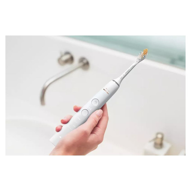 Sonicare zobu birste DiamondClean 9000 ar īpa&scaron;u lietotni, balta - HX9911/19