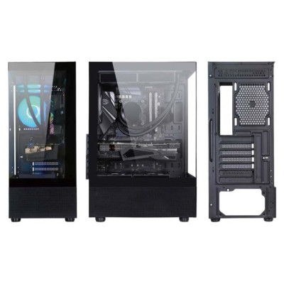 Golden Tiger Case|GOLDEN TIGER|Raider DK-6|MidiTower|Case product features Transparent panel|Not included|ATX|Colour Black|RAIDERDK6