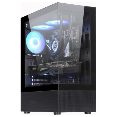 Golden Tiger Case|GOLDEN TIGER|Raider DK-6|MidiTower|Case product features Transparent panel|Not included|ATX|Colour Black|RAIDERDK6