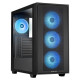 Chieftec Case|CHIEFTEC|HUNTER 3|MidiTower|Case product features Transparent panel|Not included|ATX|EATX|MicroATX|MiniITX|Colour Black|GS-03B-OP