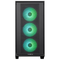 Chieftec Case|CHIEFTEC|HUNTER 3|MidiTower|Case product features Transparent panel|Not included|ATX|EATX|MicroATX|MiniITX|Colour Black|GS-03B-OP