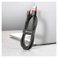 Baseus Cafule USB-A / USB-C QC 3.0 3A cable 0.5 m - black and red