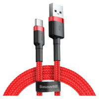 Baseus Cafule Cable durable nylon cable USB / USB-C QC3.0 2A 2M red (CATKLF-C09)