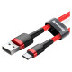 Baseus Cafule Cable durable nylon cable USB / USB-C QC3.0 2A 2M red (CATKLF-C09)