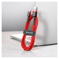 Baseus Cafule Cable durable nylon cable USB / USB-C QC3.0 2A 2M red (CATKLF-C09)