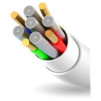 Dudao cable USB / Lightning 3A 1m white (L1L white)