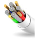 Dudao cable USB / Lightning 3A 1m white (L1L white)