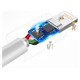 Dudao cable USB / Lightning 3A 1m white (L1L white)