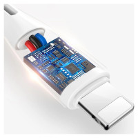 Dudao USB / Lightning 3A 1m white cable (L2L 1m white)